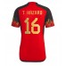 Billige Belgia Thorgan Hazard #16 Hjemmetrøye VM 2022 Kortermet